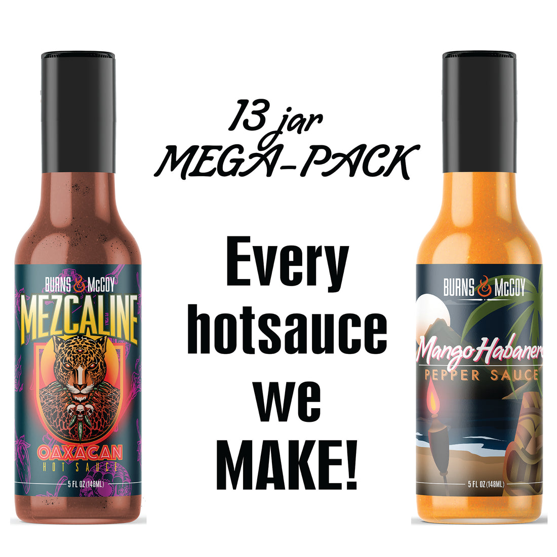 The 13.1 Distance. 13 Hot Sauces, 1 Salsa *FREE SHIPPING INCLUDED*