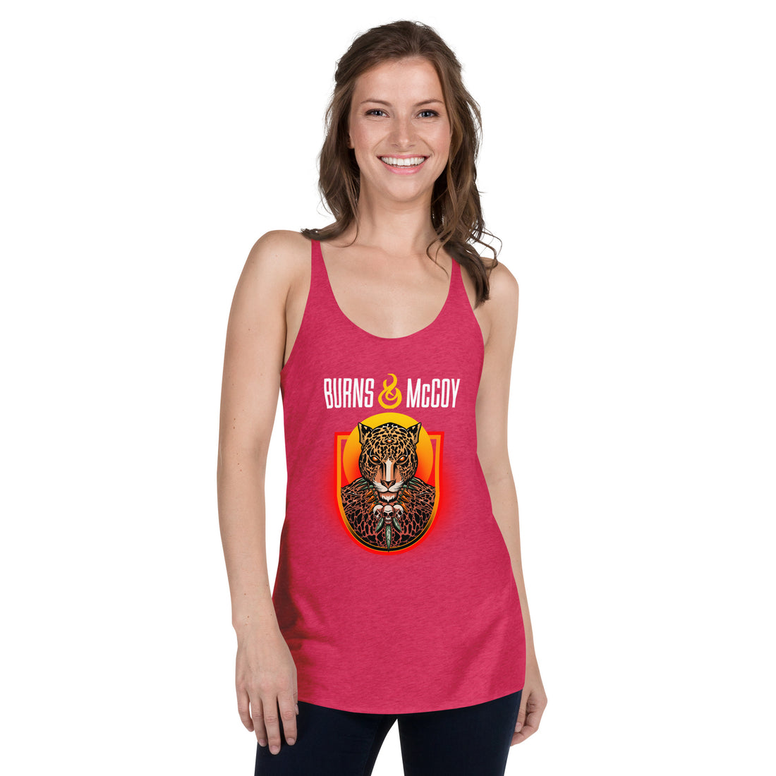 Burns and McCoy Jaguar Women's Racerback